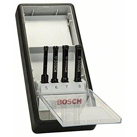 Bosch Accessories 2607019881 Coffret de forets diamantés 4 pièces 5/6/7/8 mm
