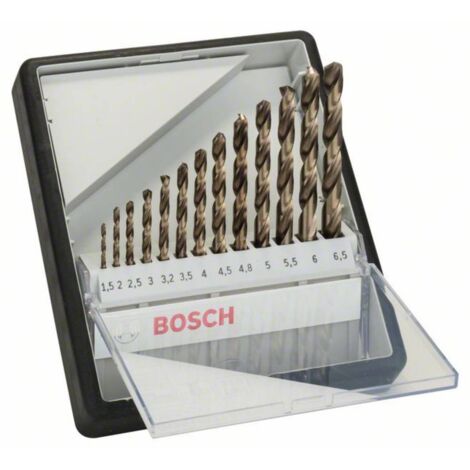 Bosch Accessories 2607019926 HSS Jeu de forets pour le métal 13 pièces Cobalt DIN 338 tige cylindrique 1 set