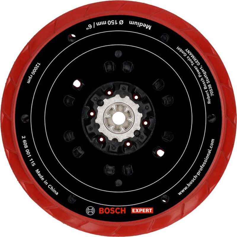 Accessories 2608001115 Plateau de ponçage multi-trous expert, 150 mm, moyen - Bosch