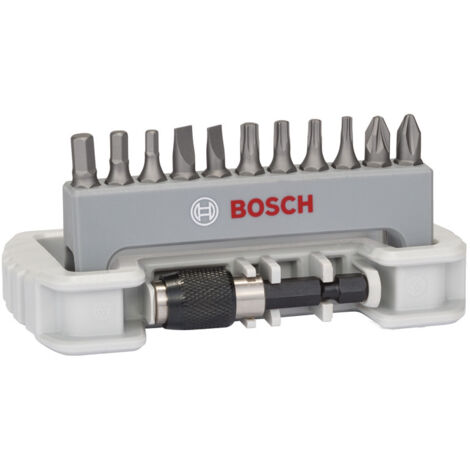 Bosch Accessories  2608522131 Bit-Set 12teilig Schlitz, Kreuzschlitz Phillips, Kreuzschlitz Pozidriv