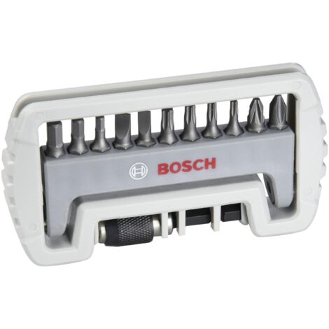 Bosch Accessories 2608522131 Kit inserti 12 parti Taglio, Croce Phillips, Croce Pozidriv, Brugola interna, Esalobo Inte