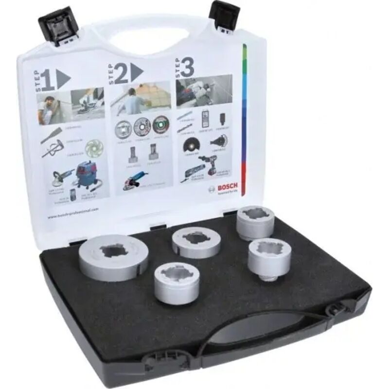 Bosch - X-Lock Best for Ceramic Dry Speed Set frese diamantate a secco 5 Pz.