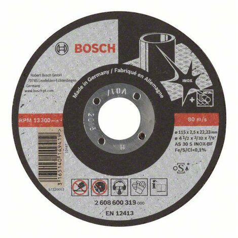 BOSCH Accessories AS 46 T Inox BF 2608600096 Disque à tronçonner 230 mm 1 pc(s) acier, acier inoxydable