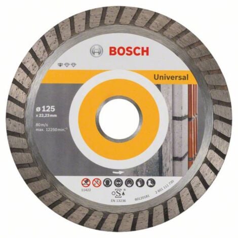 Turbo disco diamantato 125 mm per cemento armato, granito, pietra. Dischi  diamantati con segmenti turbo da 10 mm | qualità del marchio rendech®