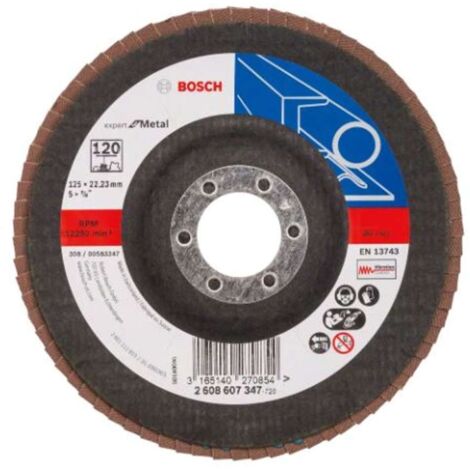 Bosch Accessories 2608607347 X551 Disque segmenté Diamètre 125 mm Ø de perçage 22.33 mm acier 1 pc(s) X985552