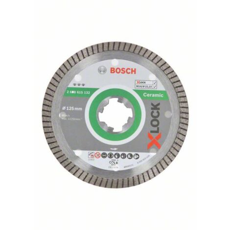 BOSCH Disque diamant X-LOCK 125mm - Best for Hard Ceramic