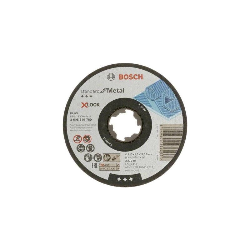 Bosch - accessories standard for metal 2608619780 disque à tronçonner 115 mm 1 pc(s) métal