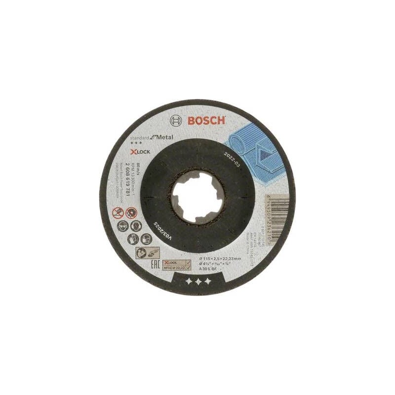 Bosch - accessories standard for metal 2608619781 disque à tronçonner à moyeu déporté 115 mm 1 pc(s) métal