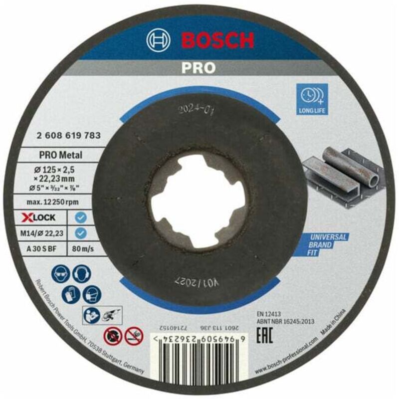 Bosch accessories standard for metal 2608619783 disque à tronçonner à moyeu déporté 125 mm 1 pc métal