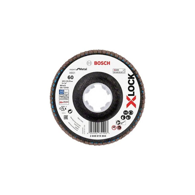 Bosch - accessories 2608619804 X551 disque segmenté diamètre 125 mm ø de perçage 22.23 mm 1 pc(s)