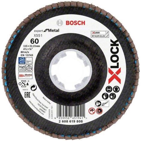 BOSCH ACCESSORIES 2608619808 X551 DISQUE SEGMENTÉ DIAMÈTRE 115 MM Ø DE PERÇAGE 22.23 MM 1 PC(S)
