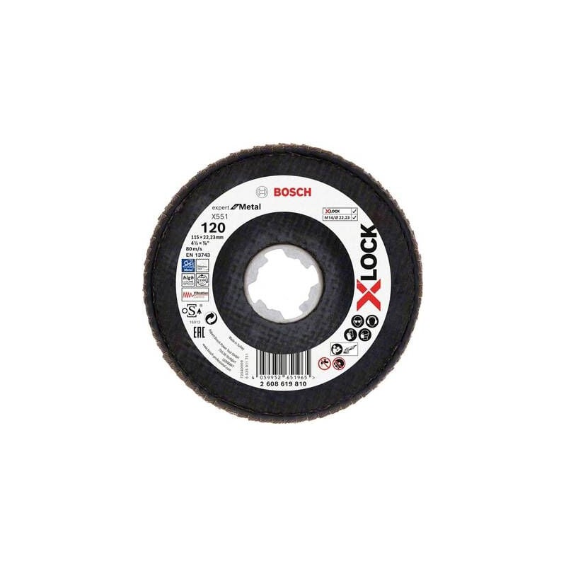 Bosch Accessories 2608619810 X551 Disque Segmenté Diamètre 115 Mm Ø De Perçage 22.23 Mm 1 Pc(S)