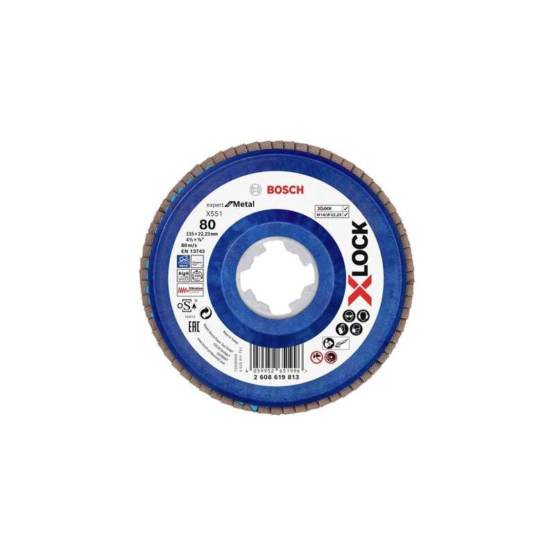 Bosch - accessories 2608619813 X551 disque segmenté diamètre 115 mm ø de perçage 22.23 mm 1 pc(s)