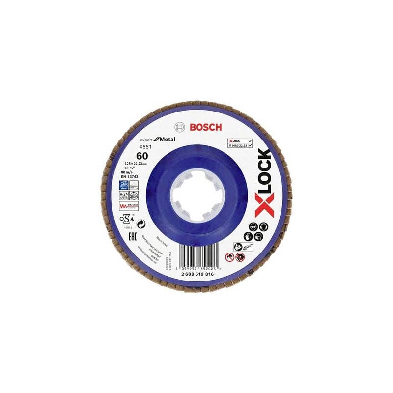 Bosch - accessories 2608619816 X551 disque segmenté diamètre 125 mm ø de perçage 22.23 mm 1 pc(s)