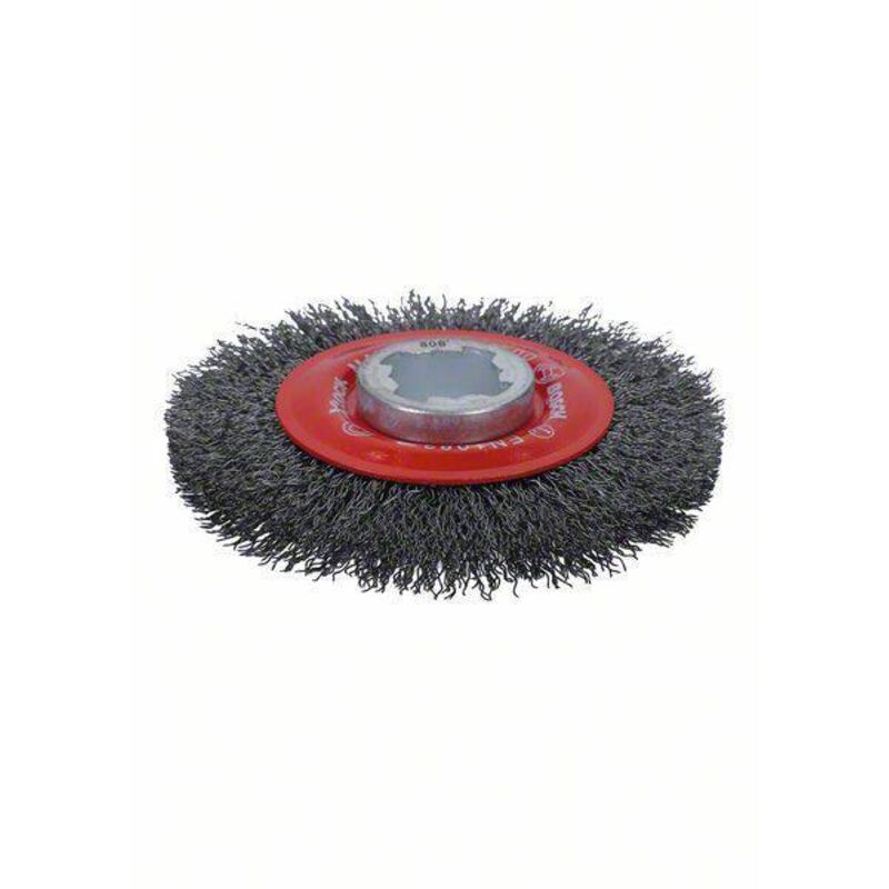 Bosch - professional 2608620732 brosse à disque avec fil ondulé clean (pour métal, x-lock, ø 115 mm, épaisseur 0,3 mm)