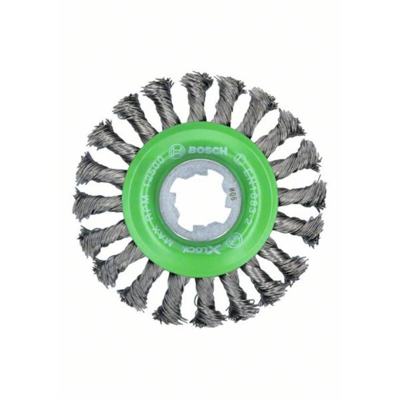Bosch Accessories Brosse à disque Heavy for inox X-LOCK, avec poignée, inoxydable, 115 mm, 0,5 mm 2608620733 1 pc(s)