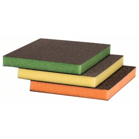 Bosch Accessories 2608621254 Kit tampone abrasivo Best for Contour, 3 pezzi, 98 x 120 x 13 mm, M, F, SF 3 pz.
