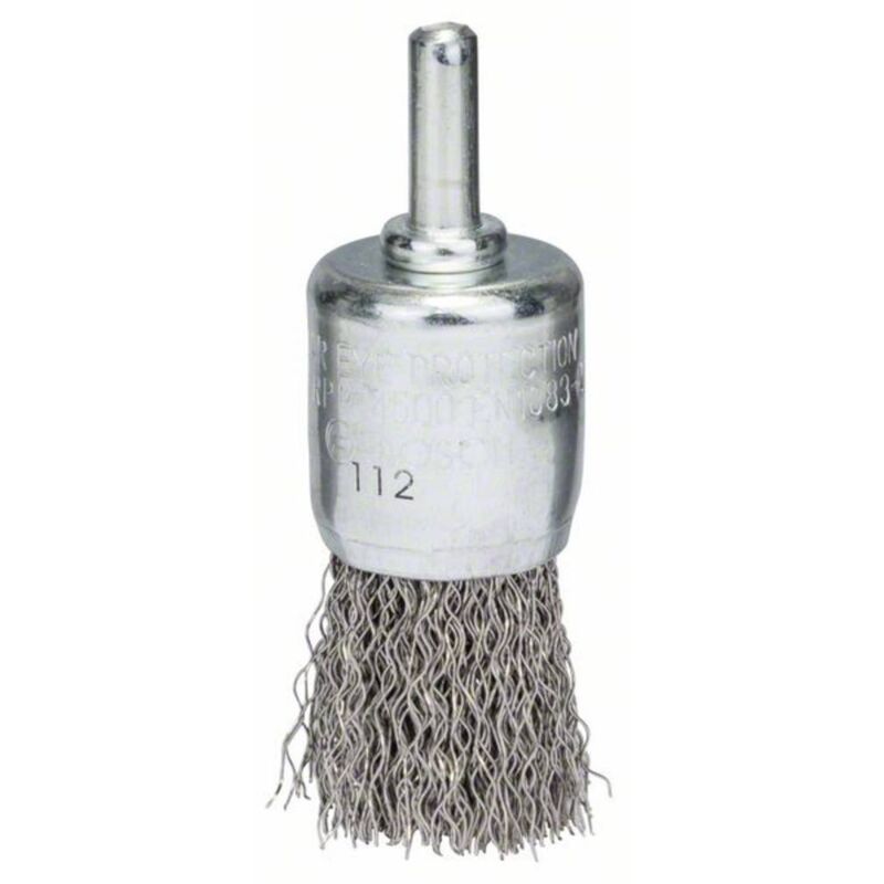 Image of Bosch - Accessories Spazzola a pennello - filo ondulato - 25 mm, 0,3 mm ø gambo 6 mm 2608622127 1 pz.