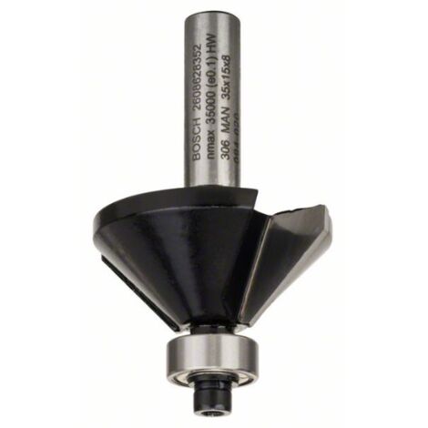 Bosch Accessories 2608628352 Frese per smussatura Metallo temprato Lunghezza 56 mm Diametro albero 8 mm