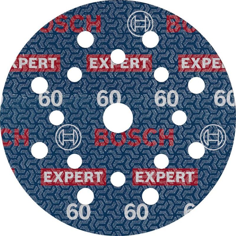 50x Disque desanding disc expert O780, 125 mm (pour bois dur, Paint sur bois, ø 125 mm, Grit 60, Professional Accessories Eccentric Sander) - Bosch
