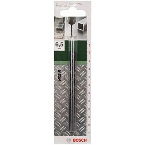 Bosch Accessories 2609255014 HSS Metall-Spiralbohrer 6.5 mm Gesamtlänge 101 mm rollgewalzt DIN 338