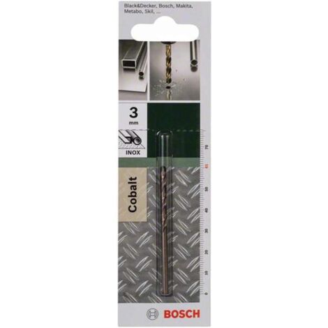 Bosch Accessories 2609255065 HSS Metall-Spiralbohrer  3 mm Gesamtlänge 61 mm Cobalt DIN 338 Zylinder