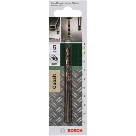 Bosch Accessories 2609255072 HSS Metall-Spiralbohrer  5 mm Gesamtlänge 86 mm Cobalt DIN 338 Zylinder