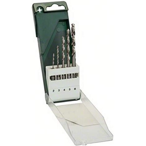 Bosch Accessories 2609255127 HSS Metall-Spiralbohrer-Set 5teilig 2 mm, 3 mm, 4 mm, 5 mm, 6 mm  gesch