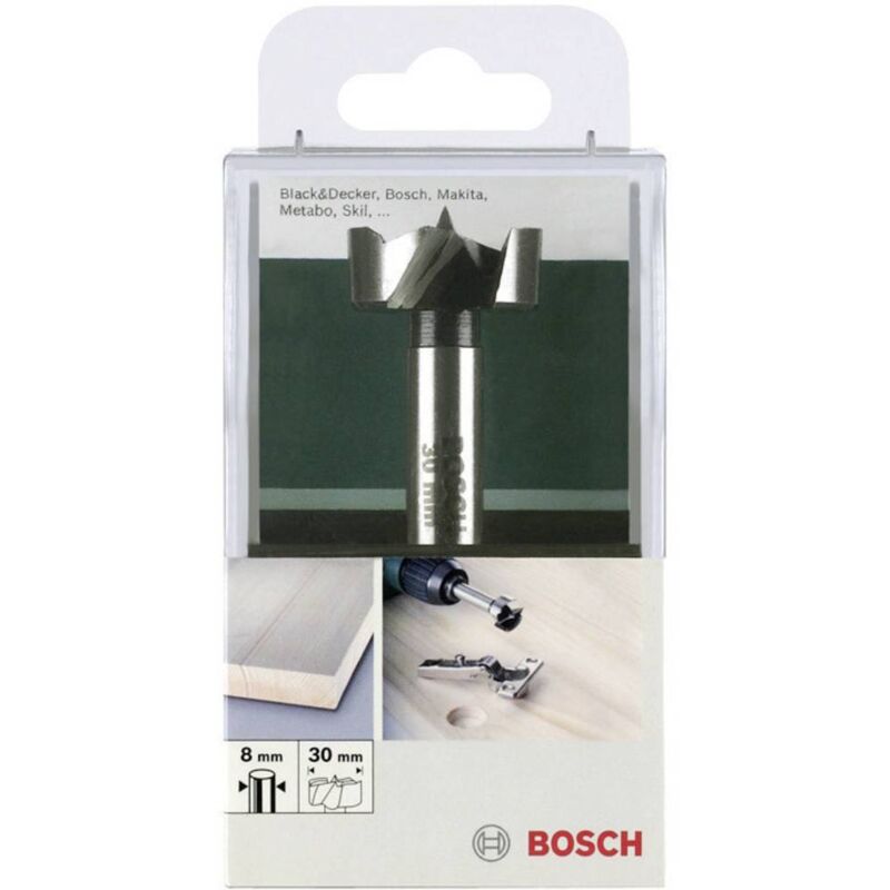 Image of Accessories 2609255286 Punta Forstner 20 mm Lunghezza totale 90 mm Alberino cilindrico 1 pz. - Bosch