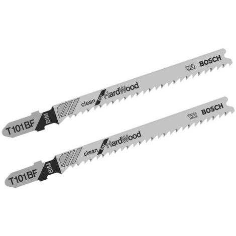 Bosch Accessories 2609256728 Stichsägeblatt BIM, T 101 BF Clean for Hard Wood 2 St.