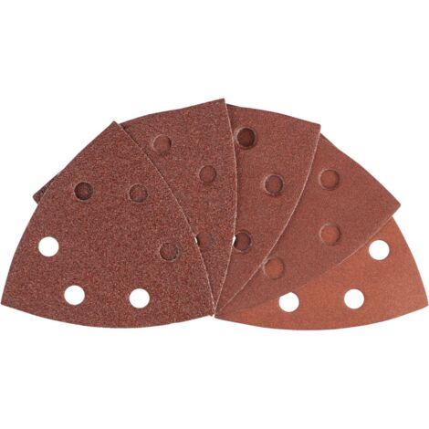 Bosch Accessories 2609256957 Deltaschleifpapier-Set gelocht Körnung (num) 60, 80, 120, 180, 240 Eck