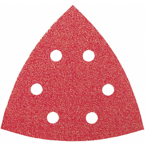 Bosch Accessories 2609256A51 Deltaschleifpapier mit Klett, gelocht Körnung 120 Eckmaß 93 mm 5 St.