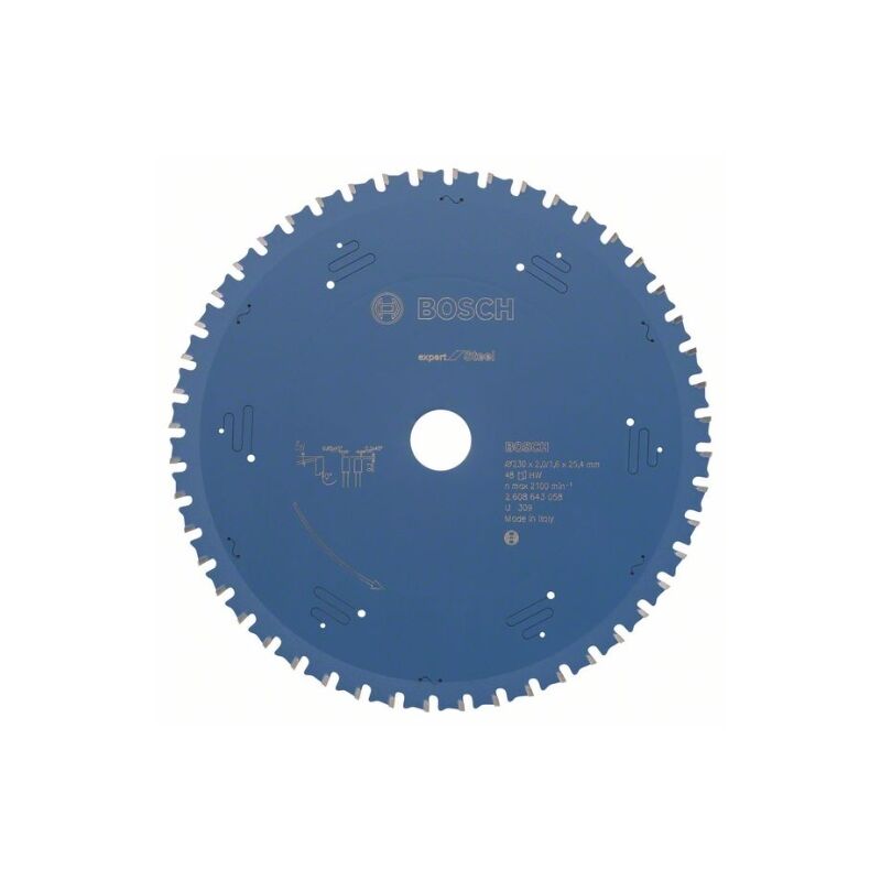 Bosch - 2 608 643 058 - Expert per lama circolare in acciaio (230 x 25,4 x 2,0 mm, 48)