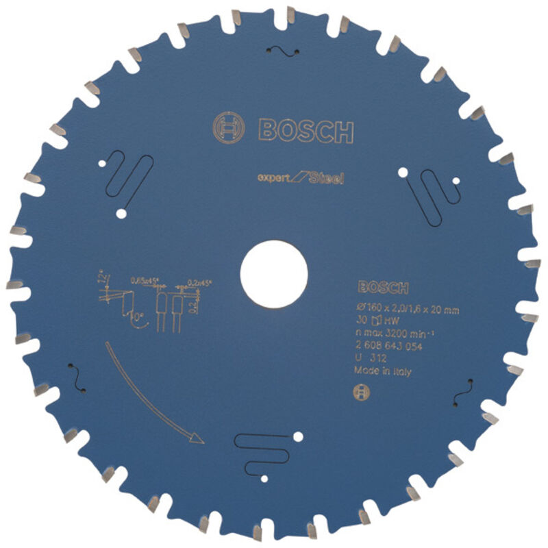 Bosch - Expert for Steel Lama per seghe circolari 160x20 mm per acciaio
