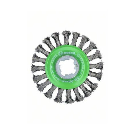 BOSCH ACCESSORIES BROSSE À DISQUE HEAVY FOR INOX X-LOCK, AVEC POIGNÉE, INOXYDABLE, 115 MM, 0,5 MM 2608620733 1 PC(S)