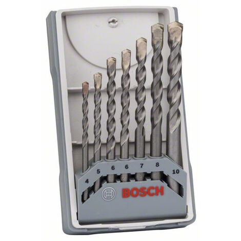 Bosch Accessories CYL-3 2607017082 Hartmetall Beton-Spiralbohrer-Set 7teilig 4 mm, 5 mm, 6 mm, 6 mm,