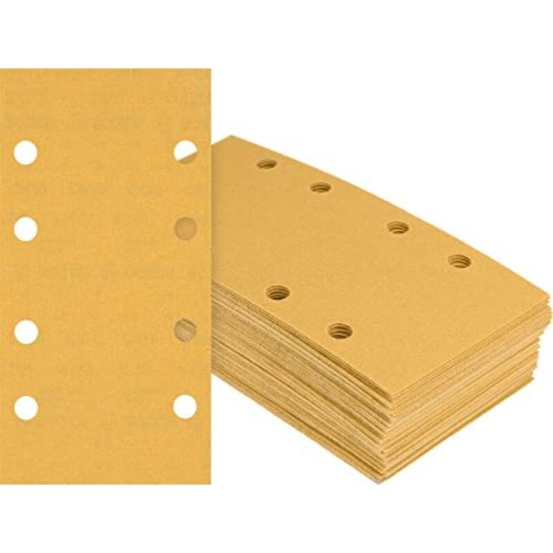 EXPERT C470 Carta abrasiva, 8 fori per smerigliatrici, 93 x 186 mm, K 400, confezione da 50 pezzi