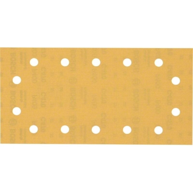 Professional 50x Expert C470 con 14 fori (per legno duro, vernice su legno, 115x230 mm, 400 grana, accessori per levigatrice orbitale) - Bosch