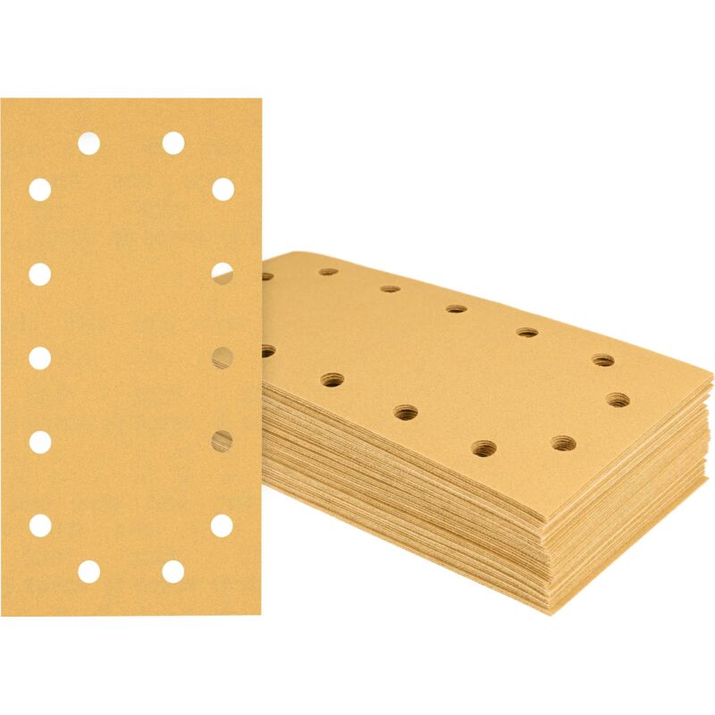 EXPERT C470 Carta abrasiva, 14 fori per smerigliatrici, 115 x 230 mm, K 80, 50 pezzi
