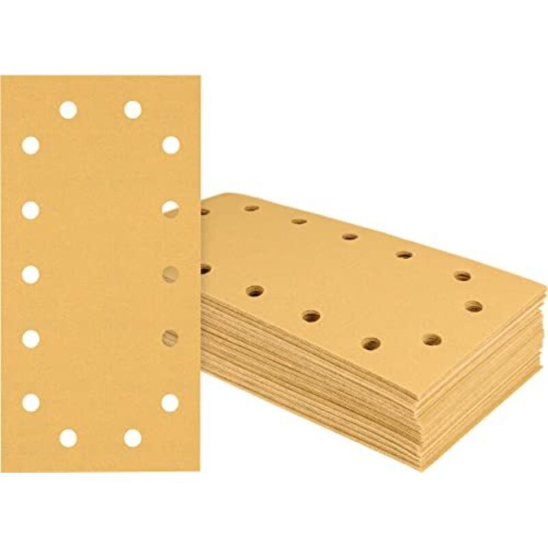EXPERT C470 Carta abrasiva, 14 fori per smerigliatrici, 115 x 230 mm, K 40, 50 pezzi