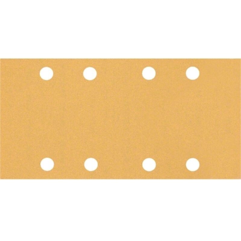 Bosch Professional 50x Carte abrasive Expert C470 con 8 fori (per Legno duro, Vernice su legno, 93x186 mm, Grana 100, accessorio Levigatrice orbitale)