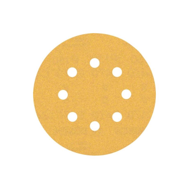 Bosch Professional 50x Expert C470 con 8 fori (per legno duro, vernice su legno, Ø 125 mm, grana 150, accessori per levigatura eccentrica)