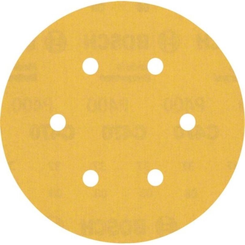 Professional 50x Expert C470 con 6 fori (per legno duro, vernice su legno, ø 150 mm, grana 400, accessori Levigatrice eccentrica) - Bosch