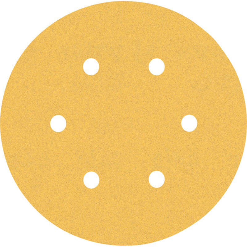 Professional 50x Expert C470 carta abrasiva a 6 fori (per legno duro, vernice su legno, ø 150 mm, grana 120, accessori Levigatrice eccentrica) - Bosch