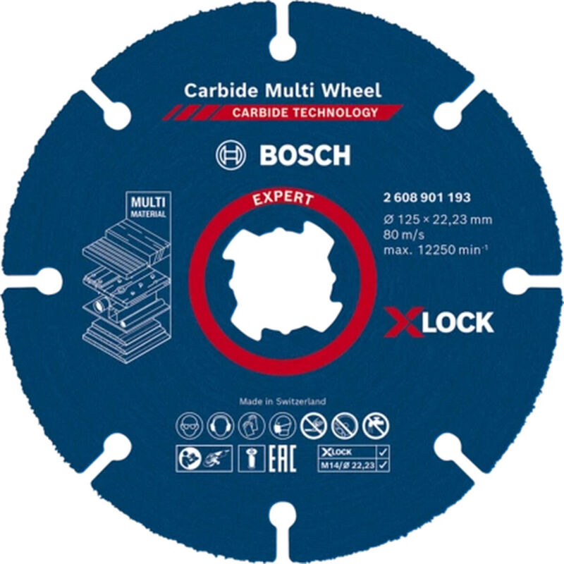 Bosch - Disco in carburo X-Lock Multiwheel 125 mm - 2608901193