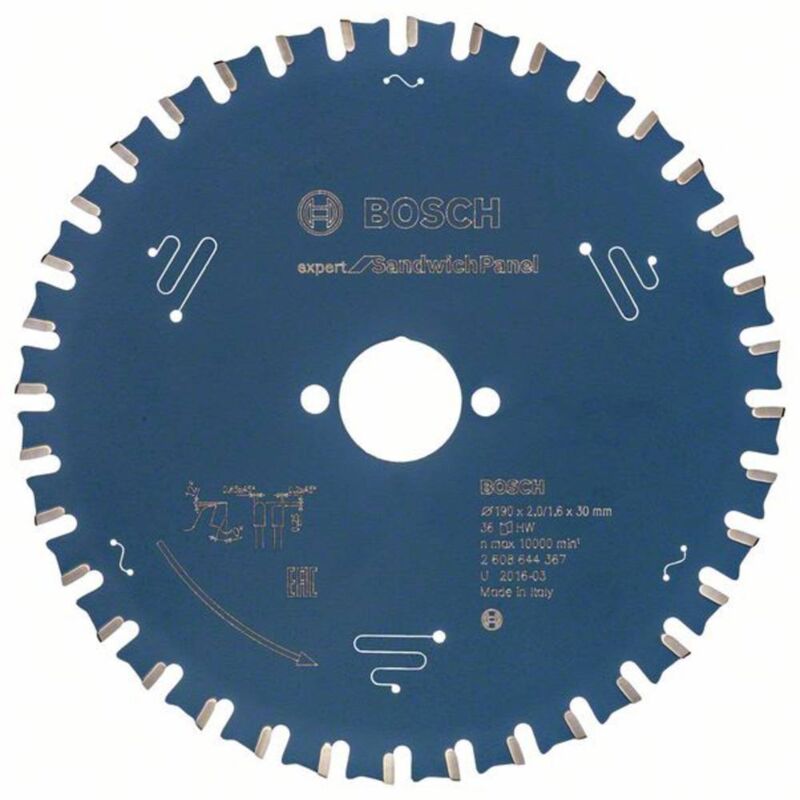 Bosch - Lame de scie circulaire Expert for Sandwich Panel pour scies circulaires portatives 190 x 30 x 2 mm 36 - 2608644367