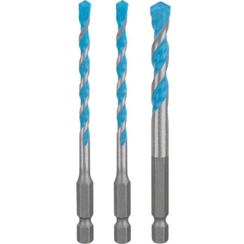 Bosch - Professional 3 pz. Set de Expert HEX-9 MultiConstruction drill bits (for Concrete, ø 5-8 mm, accessories Rotary Impact Drill de)
