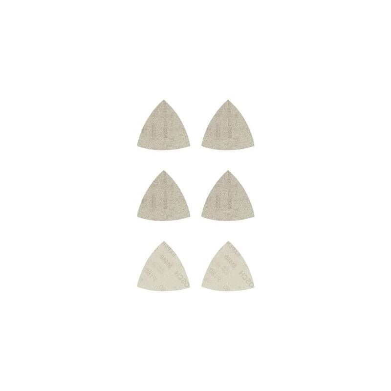 Bosch - set de grilles abrasives accessories expert M480 2608901204 perforé grain num 80, 80, 120, 120, 180, 180 (l x l) 93 mm x 9