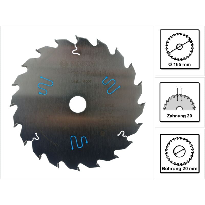 Lama Circulaire.Top Pre w 165X1,8X20Mm Z20 w Bosch