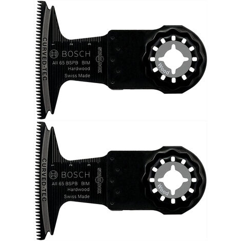 Bosch Accessories lame de scie plongeante professionnelle en bois dur (2 pièce, pour outil multifonction Starlock) AII 65 BSPB